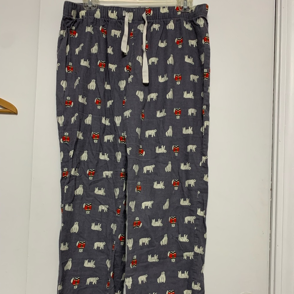 Old Navy Gray Flannel Pajama Pants with Polar Bears